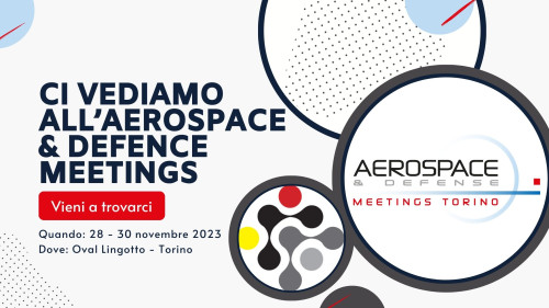 Dal 28 al 30 novembre ci trovi all'Aerospace & Defence Meetings
