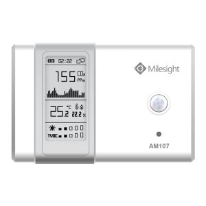 LoRaWAN environment monitoring sensor: temperature, humidity, motion, light