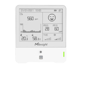 LoRaWAN environmental monitoring sensor: Temperature, humidity, PIR, light, TVOC, barometric pressure, carbon dioxide (CO2),PM2.5 & PM10